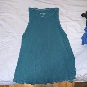 American eagle teal tank top size medium